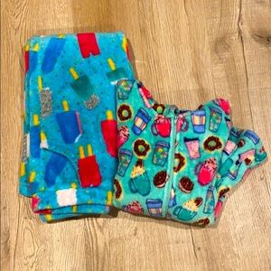 fuzzy zip up and fuzzy pants